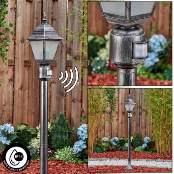 Naofe Pad licht Zwart, Zilver, 1-licht, Bewegingsmelder