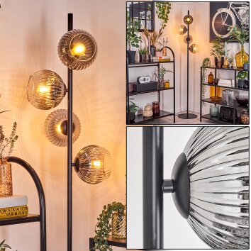 Koyoto Staande lamp 31 cm Duidelijk, Rookkleurig, 4-lichts