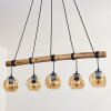 Ripoll Hanglamp, Kogellampje, Hanglamp Natuurlijke kleuren, Zwart, 5-lichts