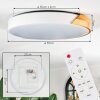 Cadaixo Plafondlamp, Paneel LED Wit, 1-licht