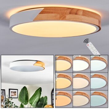Cadaixo Plafondlamp, Paneel LED Wit, 1-licht