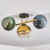 Koyoto Plafondlamp, Kogellampje 30 cm Goud, Zwart, 3-lichts