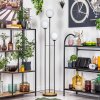 Gastor Staande lamp 30 cm Hout donker, Zwart, 3-lichts