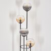 Koyoto Staande lamp 30 cm Amber, Duidelijk, Rookkleurig, 4-lichts