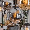 Gastor Hanglamp, Kogellampje, Hanglamp Amber, Duidelijk, Rookkleurig, 8-lichts