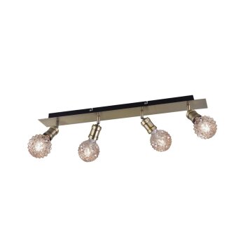 Trio CARL Spotlamp Oud messing, 4-lichts