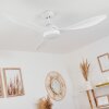 Follseland plafondventilator LED Wit, 1-licht, Afstandsbediening
