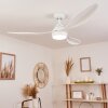 Follseland plafondventilator LED Wit, 1-licht, Afstandsbediening