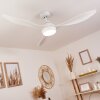 Follseland plafondventilator LED Wit, 1-licht, Afstandsbediening