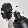 Pistrino Muurlamp Chroom, Zwart, 1-licht