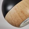 Haldor Plafondlamp, Plafondspot Bruin, Chroom, Zwart, 3-lichts