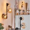Chehalis Kogellampje, Wandlamp 23 cm Amber, Duidelijk, 3-lichts