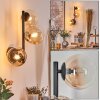 Chehalis Kogellampje, Wandlamp Amber, Duidelijk, 3-lichts