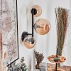 Chehalis Kogellampje, Wandlamp Amber, 3-lichts