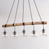 Ripoll Hanglamp, Kogellampje, Hanglamp Natuurlijke kleuren, Zwart, 5-lichts