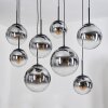 Gastor Hanglamp, Kogellampje, Hanglamp Duidelijk, Rookkleurig, 8-lichts
