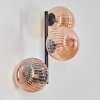 Chehalis Kogellampje, Wandlamp Amber, 3-lichts