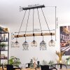 Ripoll Hanglamp, Kogellampje, Hanglamp Natuurlijke kleuren, Zwart, 5-lichts
