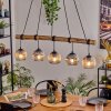 Ripoll Hanglamp, Kogellampje, Hanglamp Natuurlijke kleuren, Zwart, 5-lichts