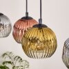 Ripoll Hanglamp, Kogellampje, Hanglamp Natuurlijke kleuren, Zwart, 5-lichts