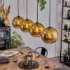 Koyoto Hanglamp, Kogellampje, Hanglamp Goud, 4-lichts