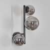 Chehalis Kogellampje, Wandlamp 23 cm Rookkleurig, 3-lichts