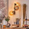 Chehalis Kogellampje, Wandlamp Amber, Rookkleurig, 3-lichts