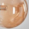 Chehalis Kogellampje, Wandlamp Amber, 3-lichts