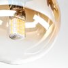 Chehalis Plafondlamp, Kogellampje Amber, Duidelijk, 3-lichts