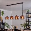 Koyoto Hanglamp, Kogellampje, Hanglamp Duidelijk, Koperkleurig, 4-lichts
