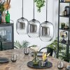 Apedo Hanglamp, Hanglamp Duidelijk, Rookkleurig, 3-lichts