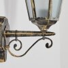 Hongkong Wandlamp voor buiten, Wandlamp Goud, Zwart, 1-licht