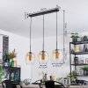 Apedo Hanglamp, Hanglamp Amber, Duidelijk, 3-lichts