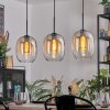 Apedo Hanglamp, Hanglamp Amber, Duidelijk, 3-lichts