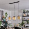 Apedo Hanglamp, Hanglamp Amber, Duidelijk, 3-lichts