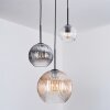 Koyoto Hanglamp, Kogellampje, Hanglamp Zwart, 3-lichts