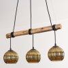 Koyoto Hanglamp, Kogellampje, Hanglamp Natuurlijke kleuren, Zwart, 3-lichts