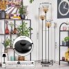 Koyoto Staande lamp Zwart, 3-lichts
