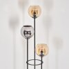 Koyoto Staande lamp Zwart, 3-lichts