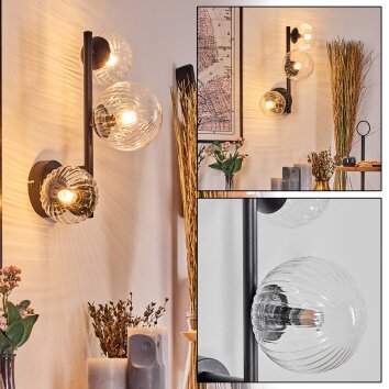 Chehalis Kogellampje 23 cm Duidelijk, 3-lichts