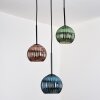 Koyoto Hanglamp, Kogellampje, Hanglamp Zwart, 3-lichts