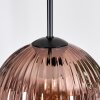 Koyoto Hanglamp, Kogellampje, Hanglamp Zwart, 3-lichts
