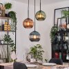 Koyoto Hanglamp, Kogellampje, Hanglamp Zwart, 3-lichts