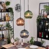 Koyoto Hanglamp, Kogellampje, Hanglamp Zwart, 3-lichts