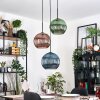 Koyoto Hanglamp, Kogellampje, Hanglamp Zwart, 3-lichts