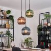 Koyoto Hanglamp, Kogellampje, Hanglamp Zwart, 3-lichts