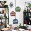 Koyoto Hanglamp, Kogellampje, Hanglamp Zwart, 3-lichts