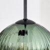 Koyoto Hanglamp, Kogellampje, Hanglamp Zwart, 3-lichts