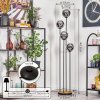 Gastor Staande lamp Hout donker, Zwart, 4-lichts