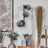 Chehalis Kogellampje, Wandlamp Rookkleurig, 3-lichts
